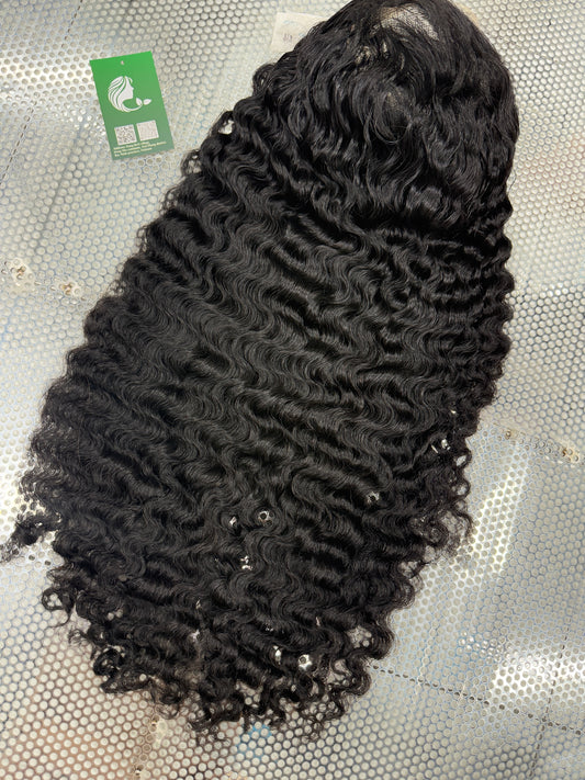 Burmese Curly Wig 180_ Including 1 Closure+3 Bundles